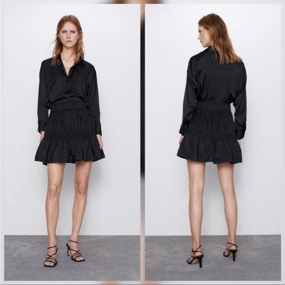 Zara Taffeta Skirt - Picture 6 of 8